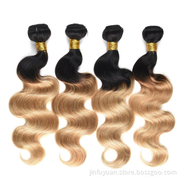 Raw ombre Hair,Virgin Human Hair Body wave Hair,1b/27 # Hair Weave